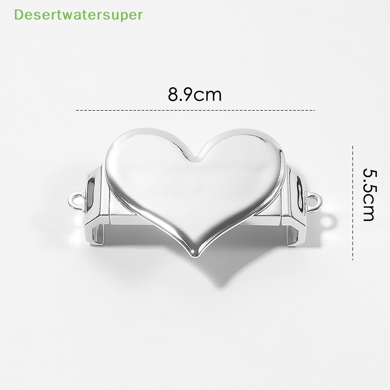 Dsvn Dây Đeo Điện Thoại Hình Trái Tim Tráng Gương Kẹp Lưng Có Thể Tháo Rời Màu Bạc Có Thể Tháo Rời