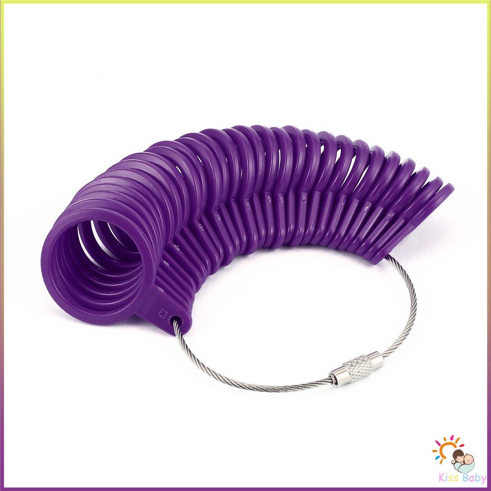 Công cụ trang sức Ring Sizer Máy đo kích thước ngón tay Vòng cơ bản Thích hợp cho chúng tôi Kích vòng lặp từ 0 đến 13 thợ kim hoàn [K/4]