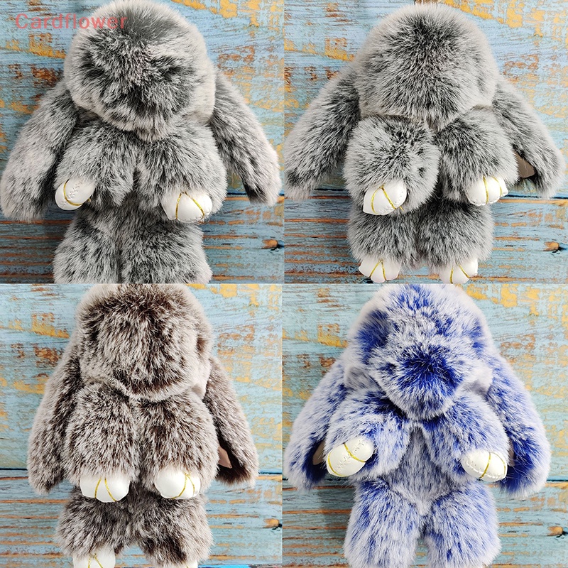 &lt; Cardflower &gt; Móc Khóa Lông Thỏ Treo Túi Xách Nữ Mới