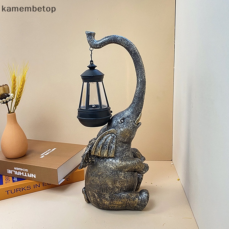 Mô Hình Voi Bằng Nhựa Resin Trang Trí Sân Vườn