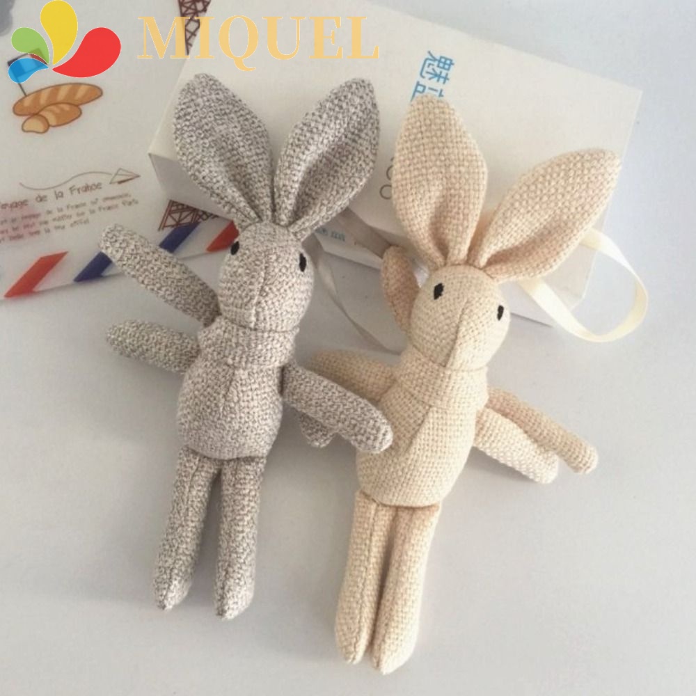 Móc Khóa Thỏ Nhồi Bông Mềm Mại Đáng Yêu