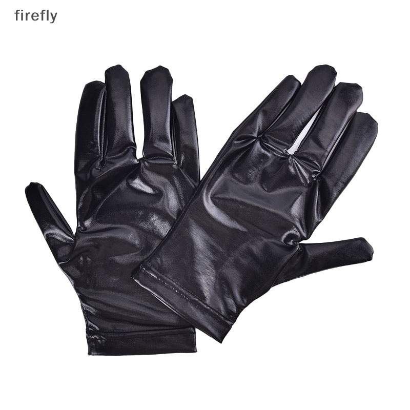 Găng Tay Da PU Co Giãn Dài Phong Cách Punk Hip Hop Cá Tính