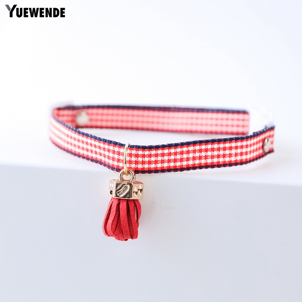 Yq.e Vòng Cổ Co Giãn Cao Họa Tiết Kẻ Sọc Có Khóa Cài Và Dây Đai An Toàn Sử Dụng Tại Nhà Cho Thú