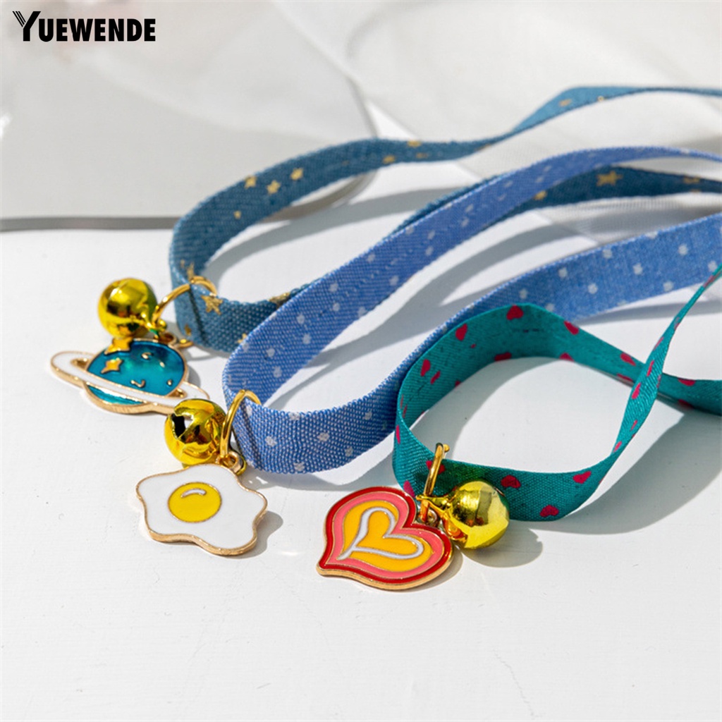 Vòng Cổ Họa Tiết Hoạt Hình Bằng Polyester Chống Mài Mòn Cho Thú Cưng YQ.E