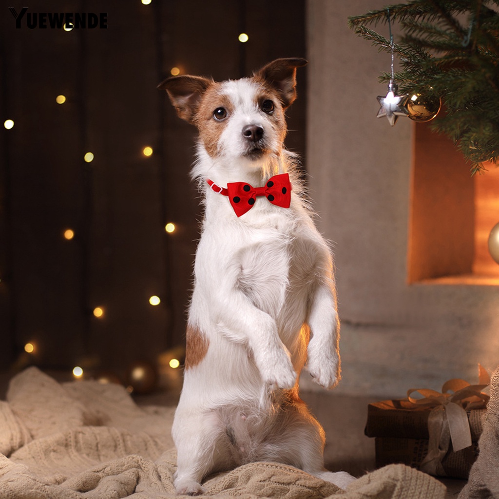 Nơ Đeo Cổ Họa Tiết Chấm Bi Xinh Xắn Cho Thú Cưng