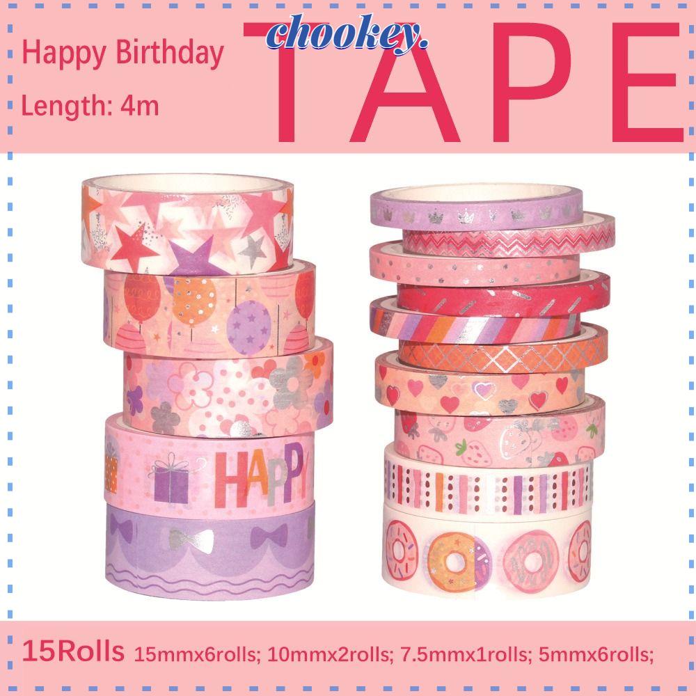 CHOOKEY Băng Keo Dán Trang Trí Họa Tiết Dễ Thương DIY