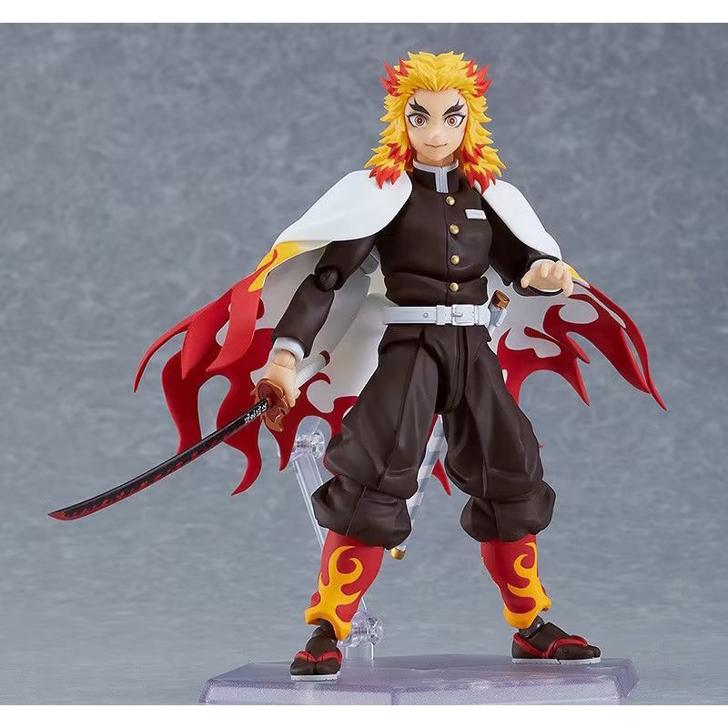 Mô Hình Nhân Vật Rengoku Kyojuro Figma 553 Có Thể Di Chuyển Được# Mô Hình Nhân Vật Hashira Action Hoạt Hình Flame Hashira
