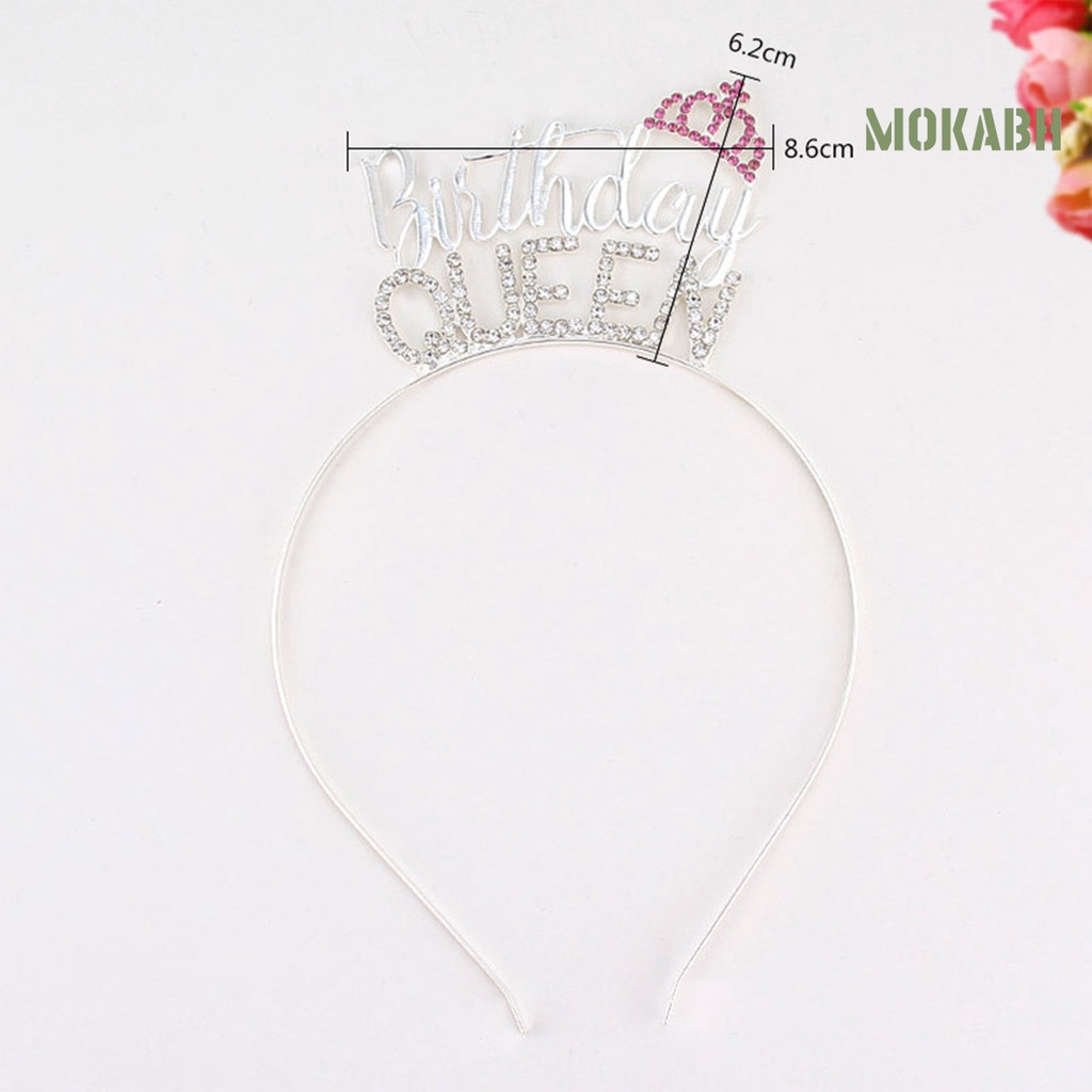 [Mokabh] Vương Miện Công Chúa Đính Đá Co Giãn Đáng Yêu Dành Cho Sinh Nhật Bé Gái