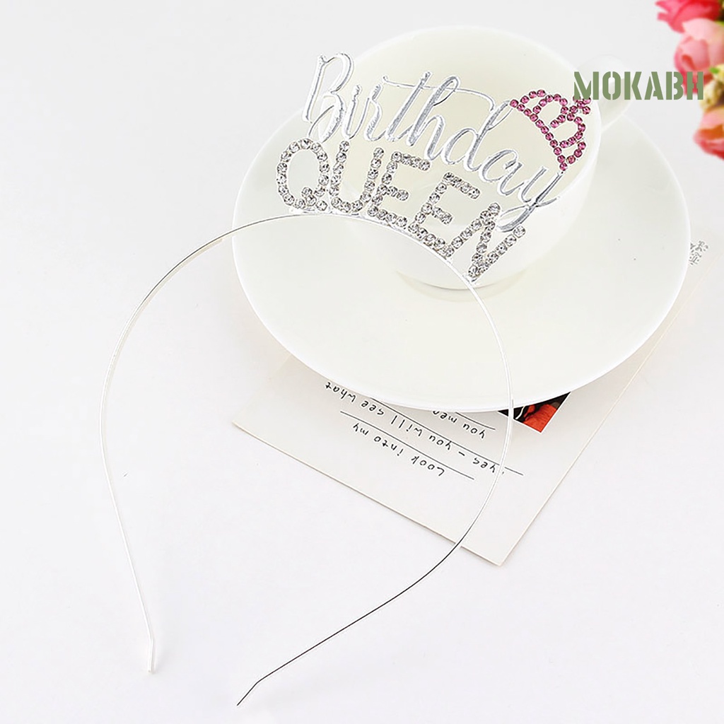 [Mokabh] Vương Miện Công Chúa Đính Đá Co Giãn Đáng Yêu Dành Cho Sinh Nhật Bé Gái