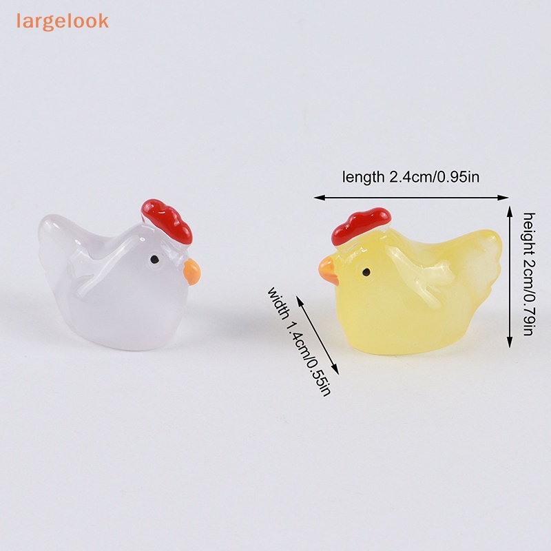 Set 3 Đồ trang trí Gà Con Dạ Quang Dễ Thương Dùng Để Trang Trí Nội Thất / Tiểu Cảnh