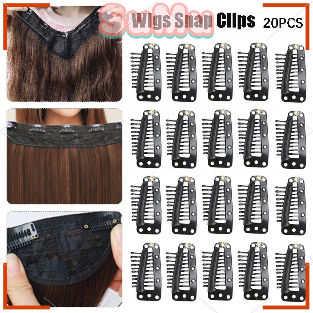 Set 20 Kẹp Tóc Giả Bằng Kim Loại Siêu Bền Tiện Dụng