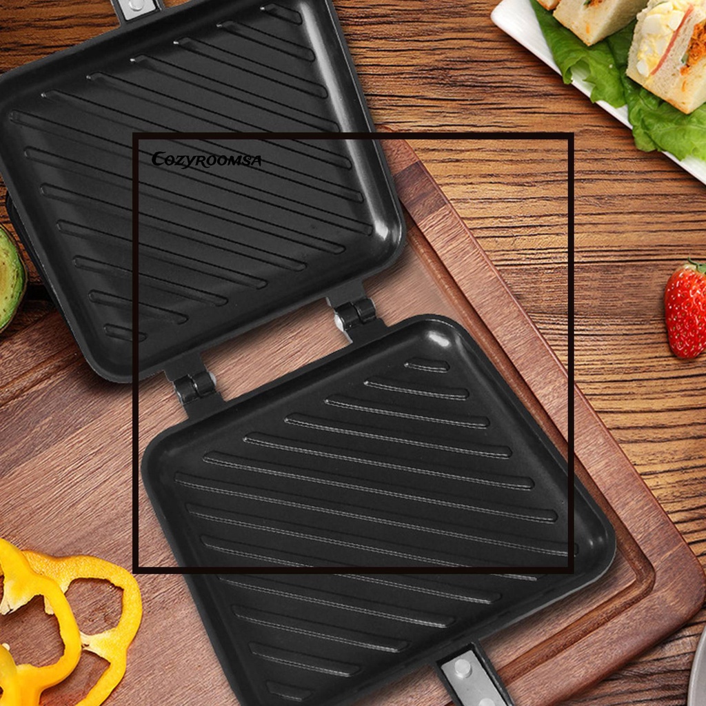 Chảo Nướng Hai Mặt Bằng Hợp Kim Nhôm Chống Dính Tiện Dụng Cho Nhà Bếp