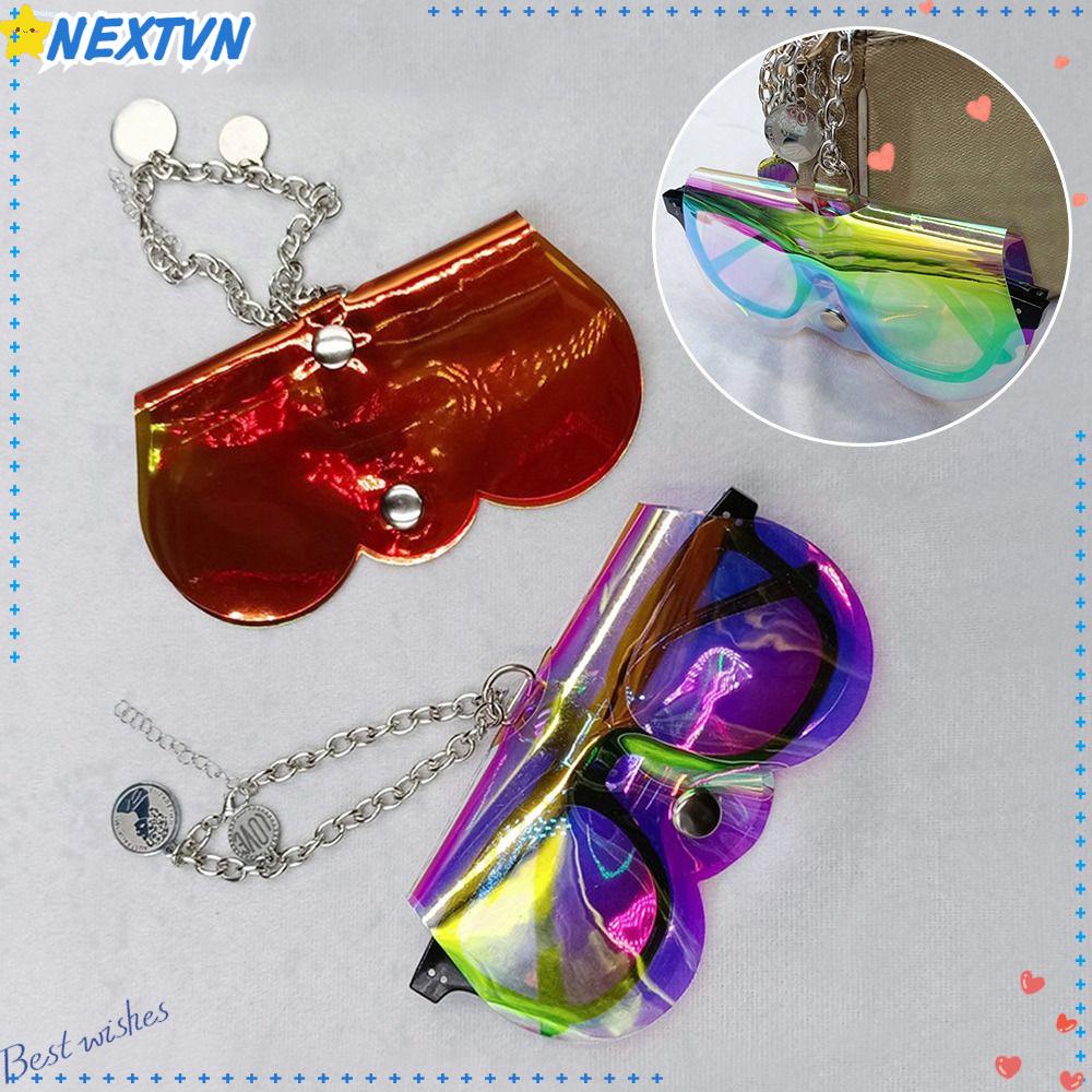 Túi Đựng Mắt Kính Bằng PVC Màu Laser Di Động Tiện Dụng