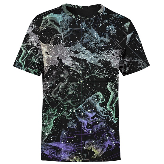 Áo Thun In Hình Chòm Sao Thời Trang Cho Nam