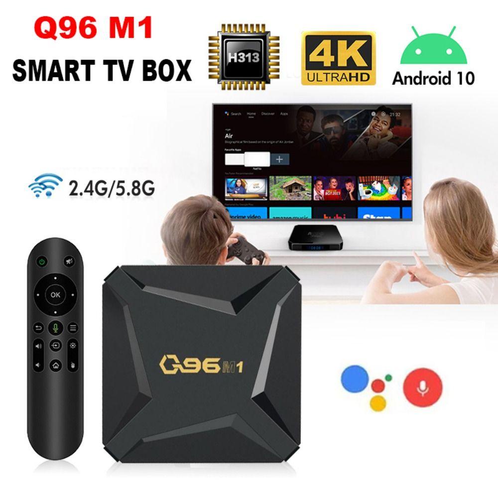 PEARLVN Hộp TV Thông Minh Q96 M1 4K H.265 2.4G WiFi Allwing H313 Và Phụ Kiện