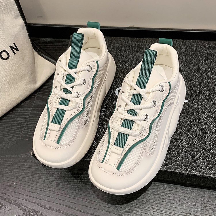 Giày Thể Thao Da Mềm Thoáng Khí Phong Cách Hàn Quốc Cho Nữ