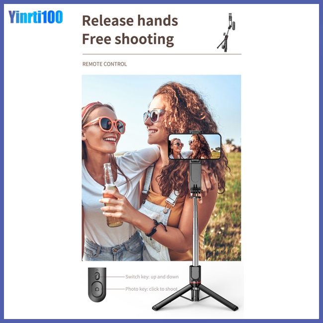 Gậy Chụp Ảnh Tự Sướng Yinrti L15 Kết Nối Bluetooth Điều Khiển Từ Xa Đa Năng
