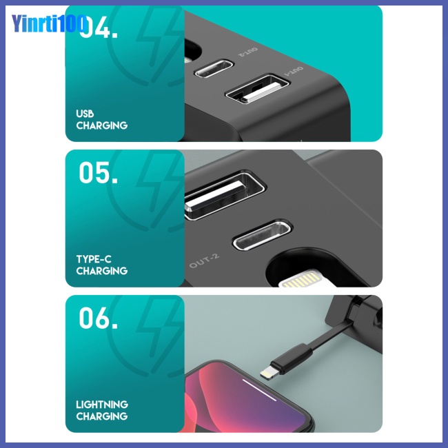 Đế Sạc Nhanh Không Dây Yinrti 3 Trong 1 15w Tương Thích Với Điện Thoại Đồng Hồ Ios