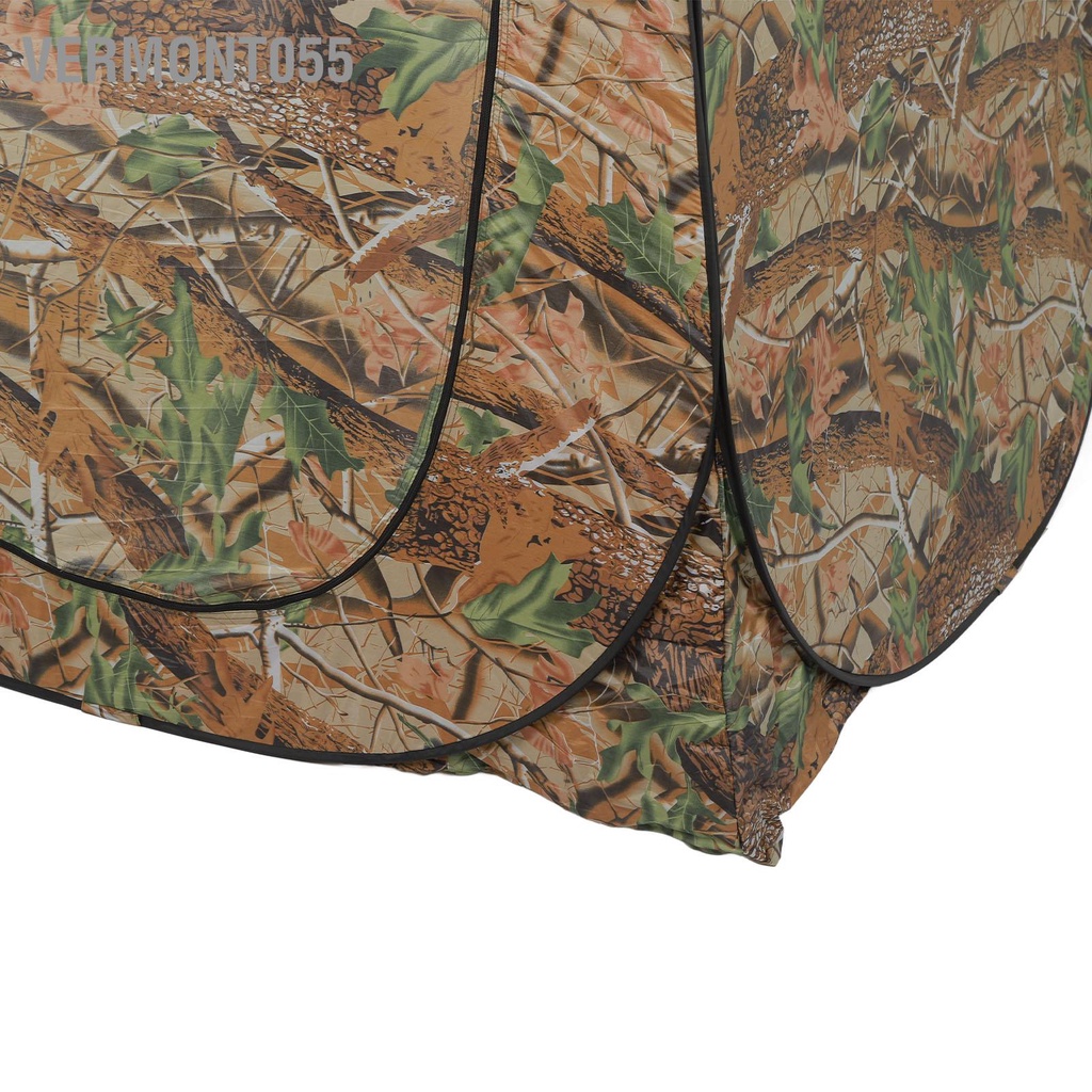 Vermont055 Lều Bật Lên Họa Tiết Lá 3 Cửa Sổ Thể Thao Cho Bóng Mát Vệ Sinh Tắm Thay Cắm Trại Đi Bộ Đường Dài Câu Cá