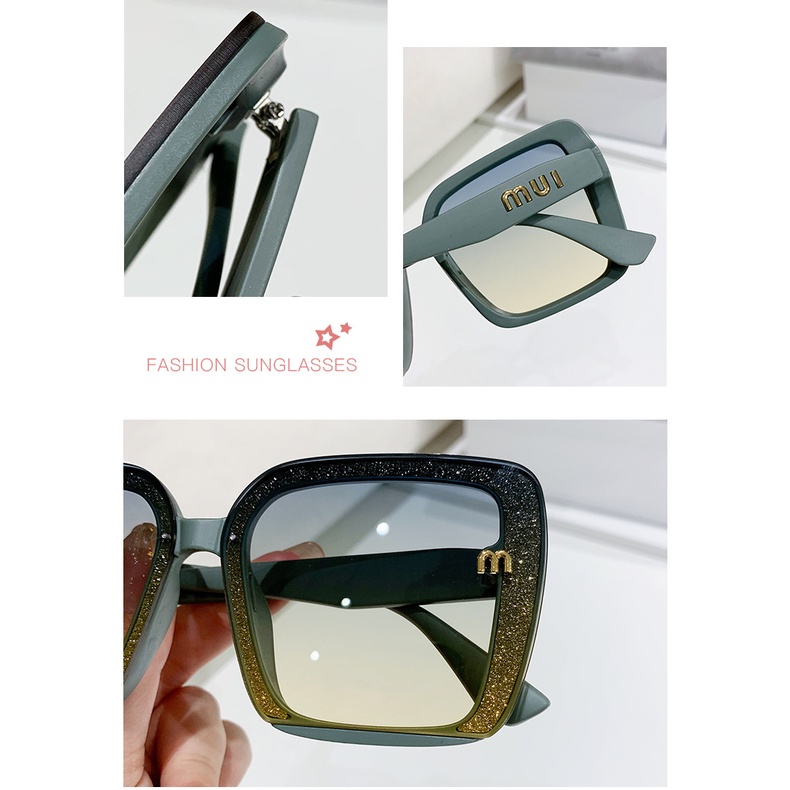 Kính Mát Chống Tia UV Gọng Lớn Thời Trang Mới Cho Nữ