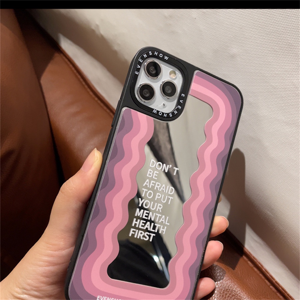 Ốp Điện Thoại TPU Mềm Tráng Gương Màu Hồng Đơn Giản Chống Bụi Cho IPhone 14 Pro Max 11 12 Pro Max X XS 7Plus