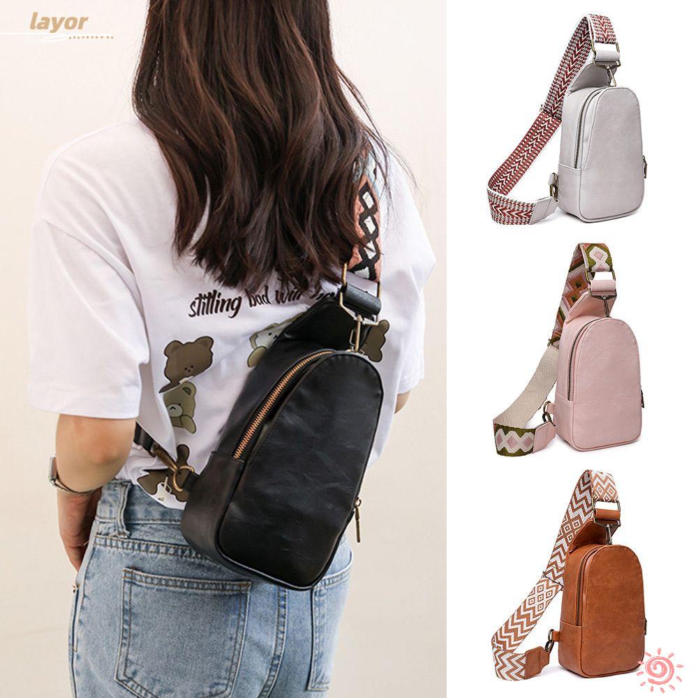 Túi Da PU Đeo Chéo Ngực Thời Trang Du Lịch Cho Nữ