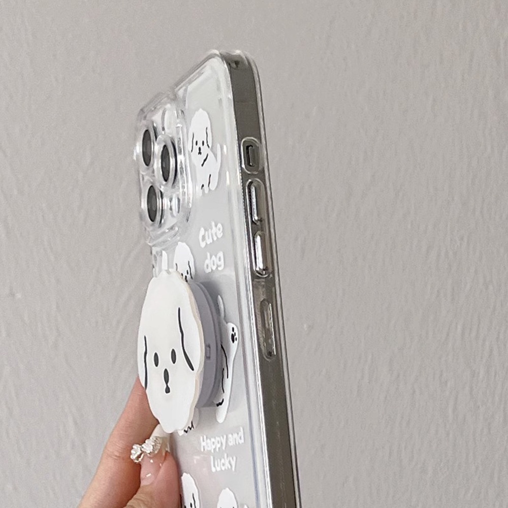 Ốp Điện Thoại TPU Có Giá Đỡ Hình Thú Cưng 3d Dễ Thương Cho Iphone 11 Case 14 13 12 Pro Max XS XR 7 8 Plus