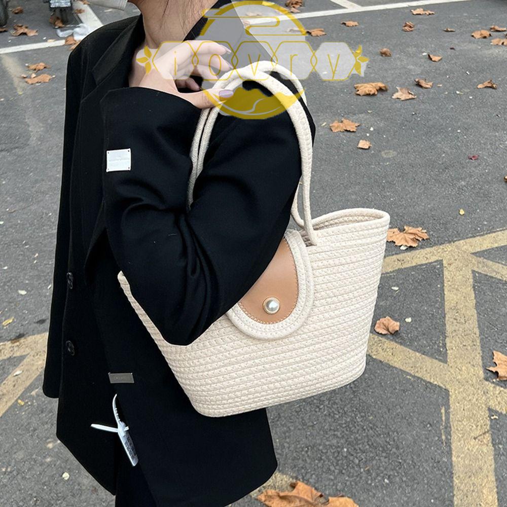 Túi Tote Đeo Vai Sức Chứa Lớn Phong Cách Vintage Thời Trang Cho Nữ