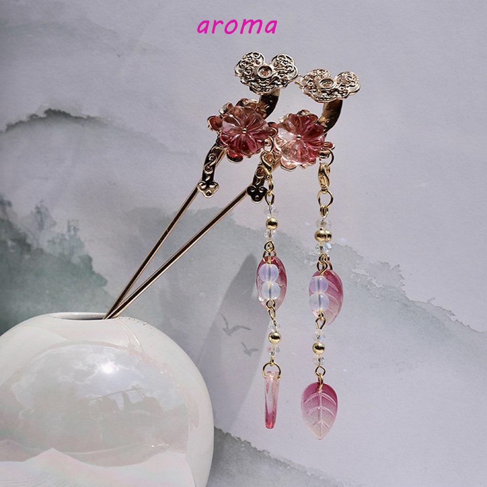 Kẹp Tóc Tua Rua Hình Hoa Lá Phong Cách Cổ Điển Thời Trang Cho Nữ