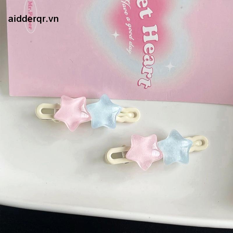 🌸🌸Kẹp Tóc Hình Ngôi Sao Năm Cánh Màu Trong Suốt Dễ Thương