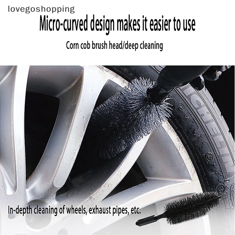 1 Bàn Chải Vệ Sinh Vành Bánh Xe Hơi / Xe Máy Hình Nón Tiện Dụng