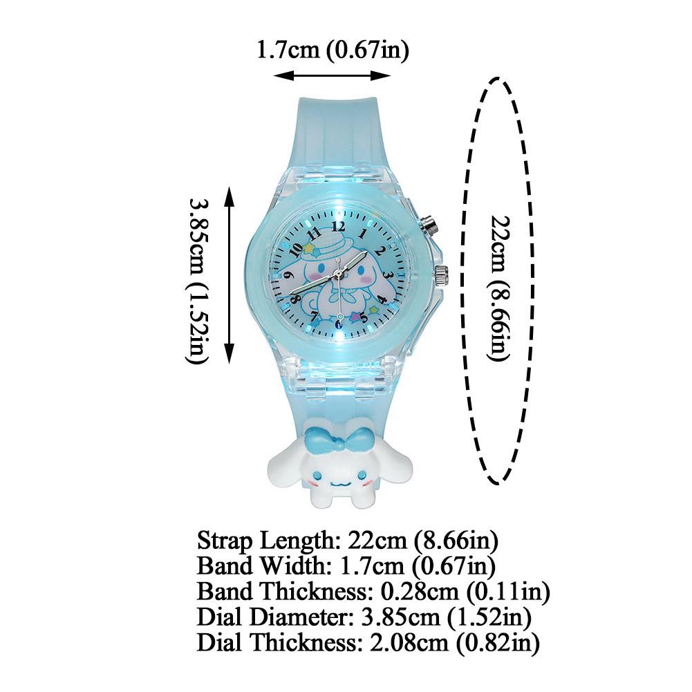 Đồng Hồ LED Dây Silicon Họa Tiết Hoạt Hình Đa Năng H8S4