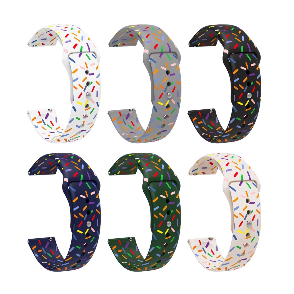 Dây Đeo Silicon 20mm 22mm Cho Đồng Hồ Thông Minh Samsung Galaxy Watch 3 4 5 Pro 45 46mm Huawei Watch 4 Pro GT 2e