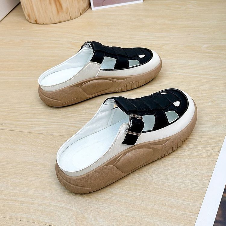 Dép Bít Mũi Đế Dày Size Lớn 35-42 Thời Trang Cho Nữ