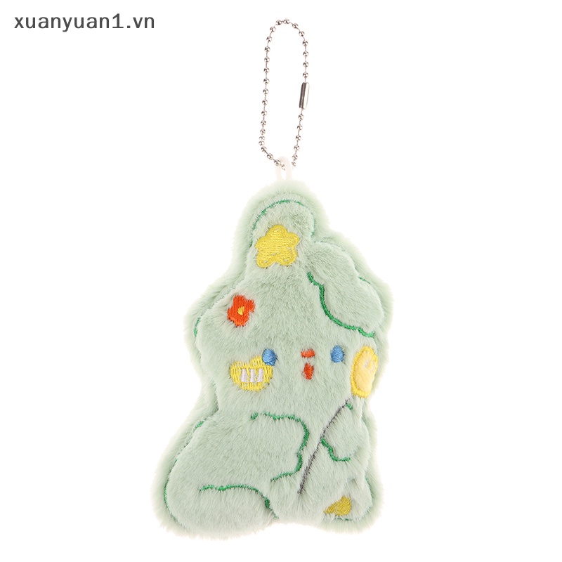 Móc Khóa Thỏ Nhồi Bông Mềm Mại Đáng Yêu