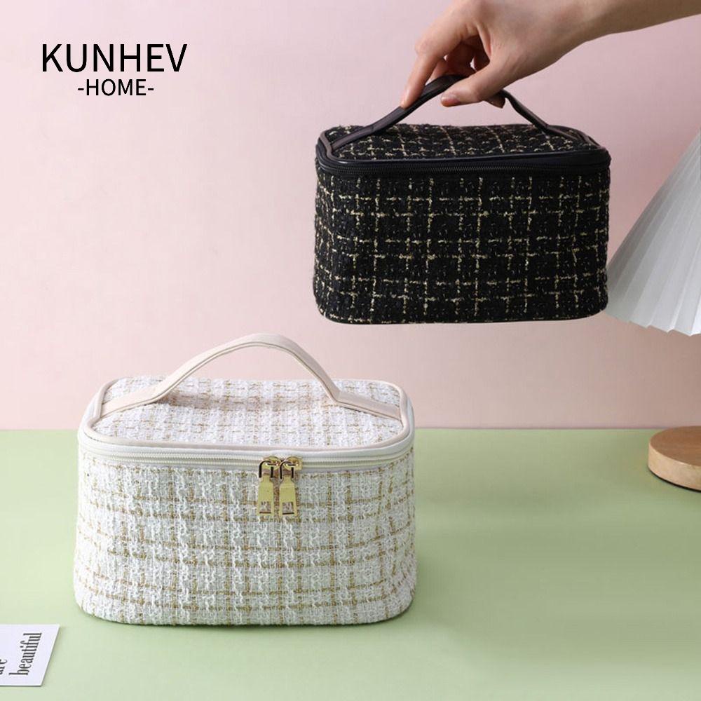 KUNHEV Túi Đựng Mỹ Phẩm Du Lịch Hình Trụ Sức Chứa Lớn Mẫu Mới