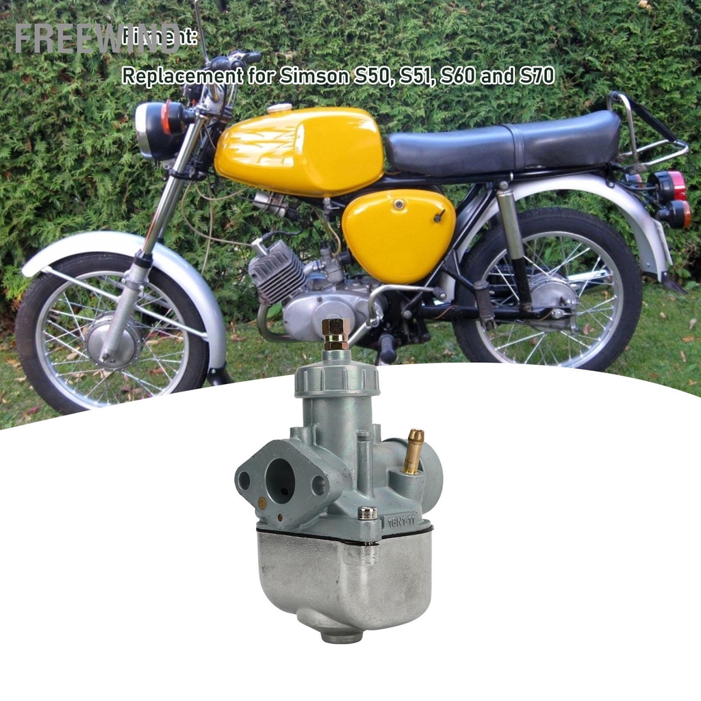 Bộ chế hòa khí xe máy 16N1‑11 Thay thế Carb kim loại cho Simson S50 S51 S60 và S70