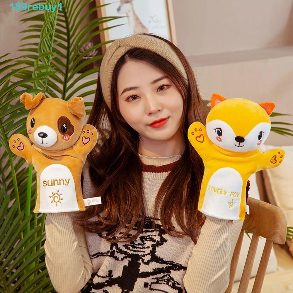Con Rối Đeo Tay Nhồi Bông Hình Động Vật Dễ Thương Cho Bé REBUY1