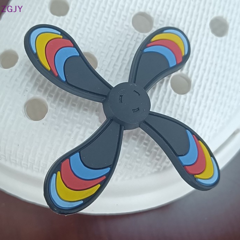 1 Phụ Kiện Khóa Gài Xoay Bằng PVC Dễ Thương Trang Trí Vòng Tay Croc Mới