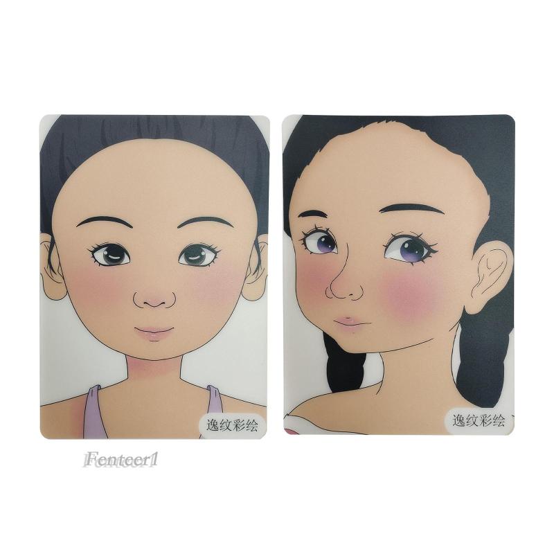 [Fenteer1] Khuôn Tập Vẽ Trang Điểm Tiện Lợi Dành Cho Trẻ Em