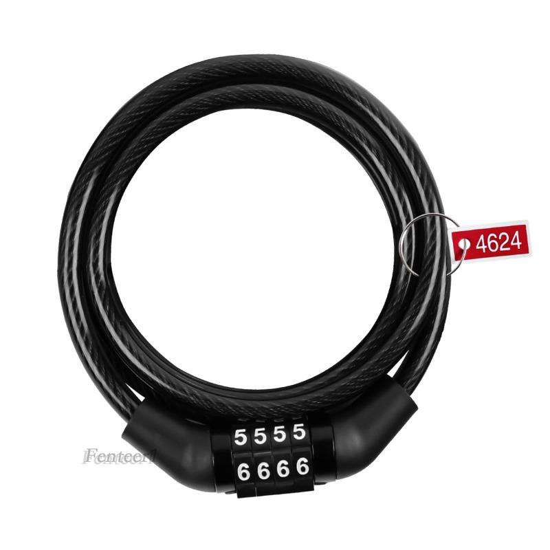 Dây Cáp Khóa Xe Đạp 4 Chữ Số Fenteer1