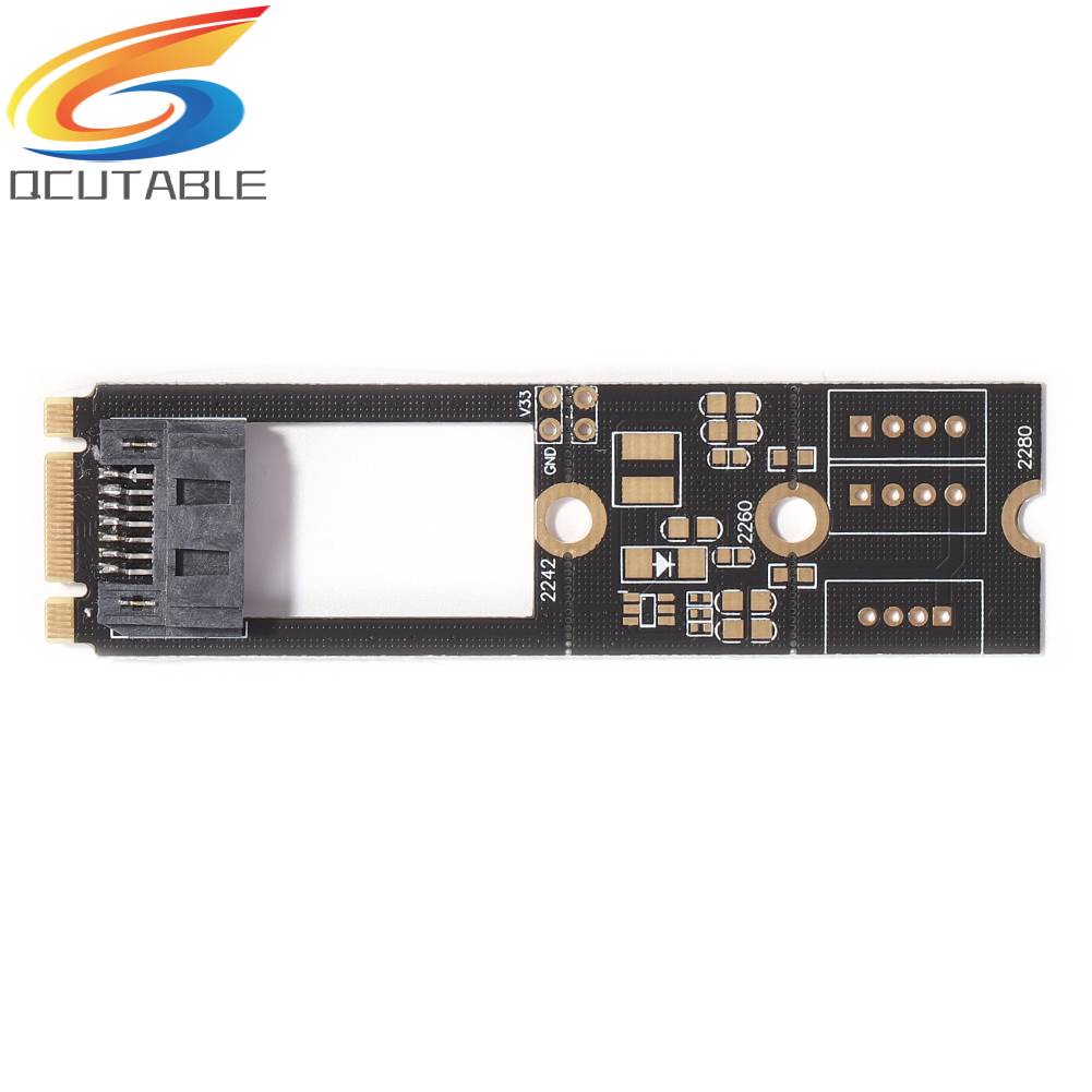 Card ChuyểN ĐổI M.2 B-M Key NGFF Sang SATA3.0 7 Pin Cho 2242 2260 2280 SDD