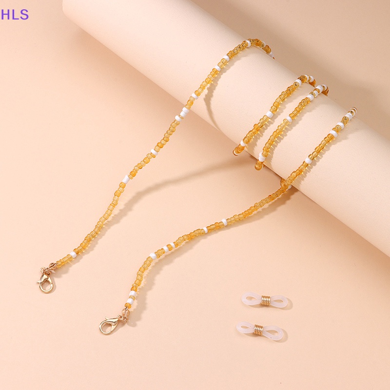 Dây Đeo Mắt Kính Đính Hạt Nhiều Màu Chống Trượt Cho Nữ