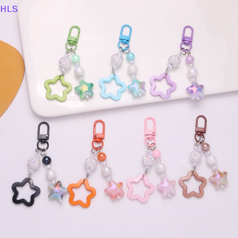 Móc Khóa Hình Ngôi Sao Năm Cánh Màu Gradient Thời Trang