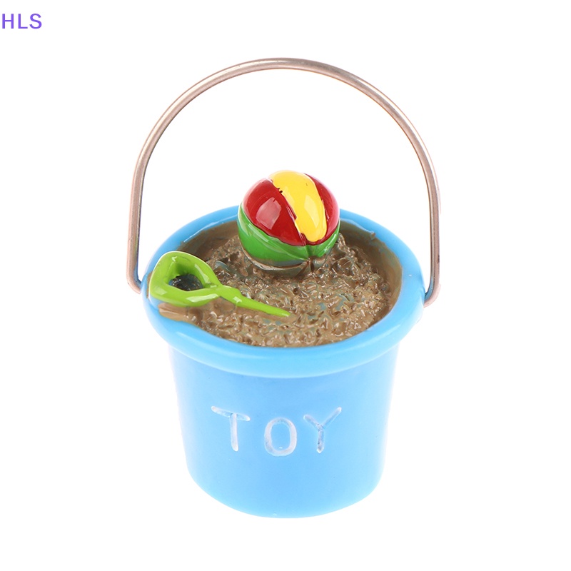 1 Xô Xúc Cát Bãi Biển Mini 1: 12 Trang Trí Nhà Búp Bê