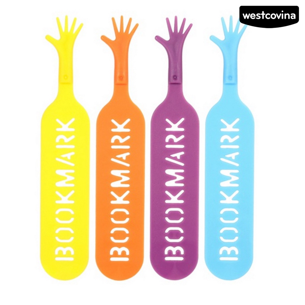 [WSTN] [WSTN]✎Bộ 4 Thẻ Đánh Dấu Sách Chống Trầy Thiết Kế Khoét Rỗng Trơn Làm Thủ Công Bề Mặt