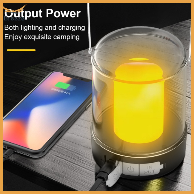 Đèn Cắm Trại Đa Năng 3 Chế Độ Có Thể Sạc Lại Tiện Dụng