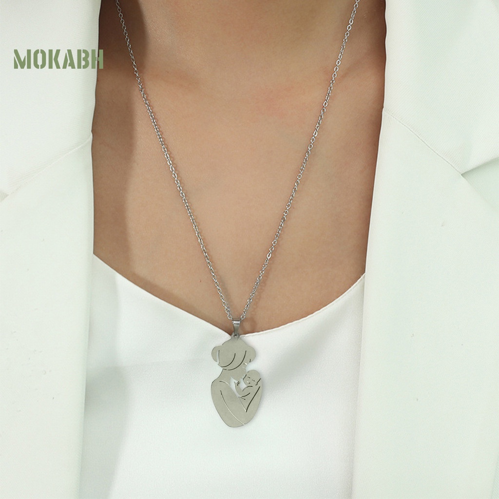 [Mok Abh] Vòng cổ Mạ Điện Họa Tiết Tinh Tế Bắt Sáng Dùng Làm Quà Tặng Sinh Nhật Thời Trang Cho Bé