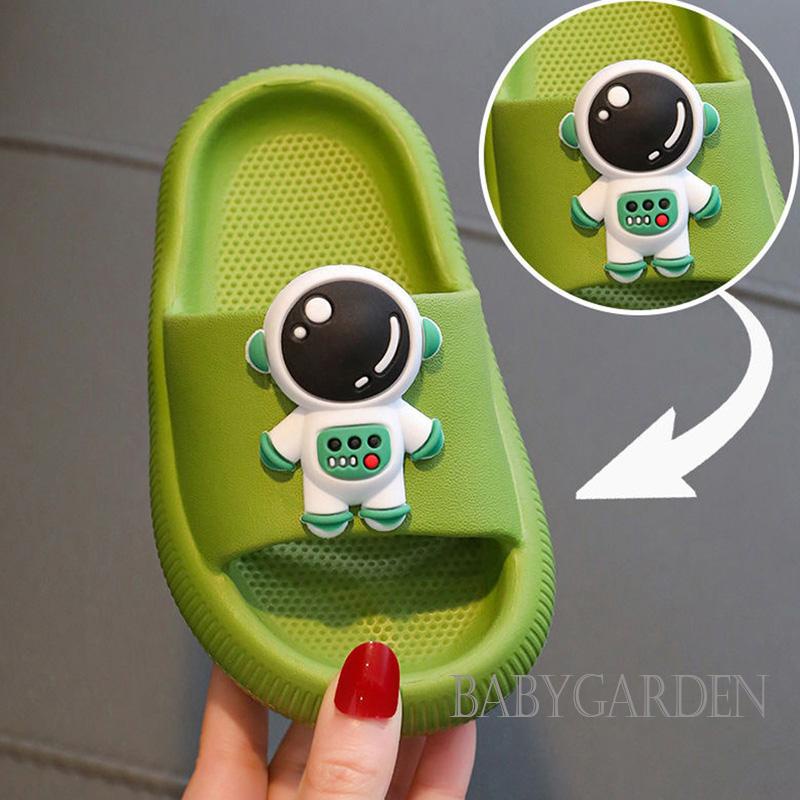 Dép Đi Trong Nhà Chống Trượt Mềm Mại Họa Tiết Phi Hành Gia Hoạt Hình Dành Cho Trẻ Em