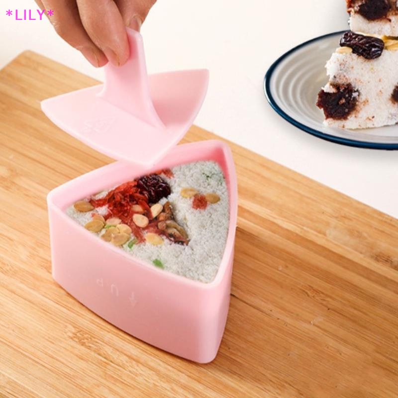 Lily Khuôn Sushi onigiri Rice Press Tam Giác Sushi Maker Bộ Khuôn Sushi Uu